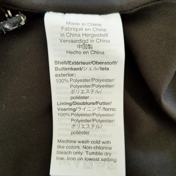 Madewell Black Branch Floral Swiss Dot Chiffon Short Sleeve Prairie Midi Dress 8 - Picture 7 of 7